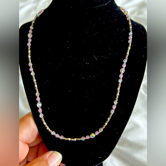 Vintage Holly Yashi Beaded 14 Kt Gold Filled Necklace - Picture 1 of 5